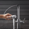 [31608DC2] GROHE Blue Single-Handle Pull-Out Kitchen Faucet Single Spray 1.75 GPM (6.6 L/min) with Chilled & Sparkling Water - GROHE StarLight Chrome