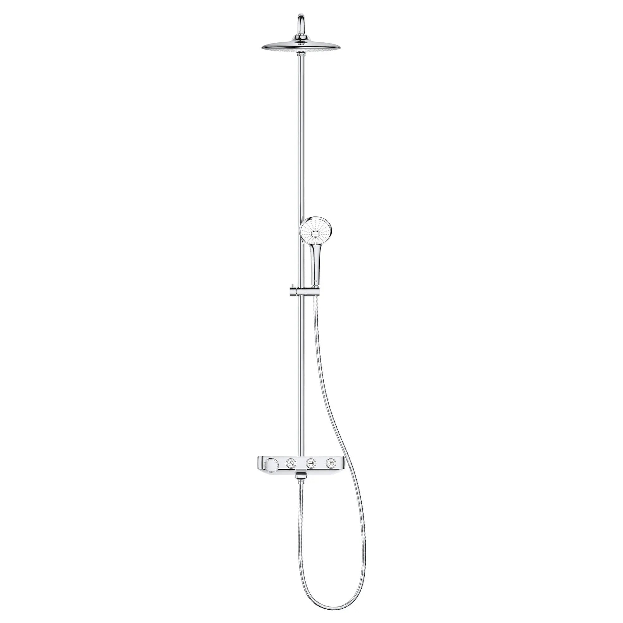 Euphoria SmartControl GROHE Système de baignoire/douche // CHROME STARLIGHT GROHE // 1056_26512000-shower-system-with-bath-thermostat-for-wall-mount-enviro-8_0_CDNwebp.webp