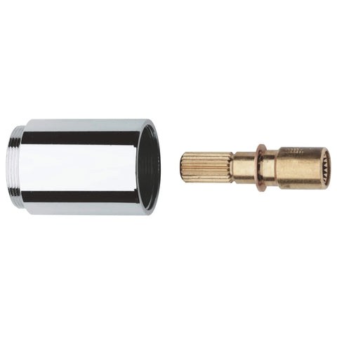 Rallonge de 1½ po pour soupapes de commande de débit muraux de ¾ po (à cache plate) et les inverseurs muraux Classic - Chrome StarLight GROHE