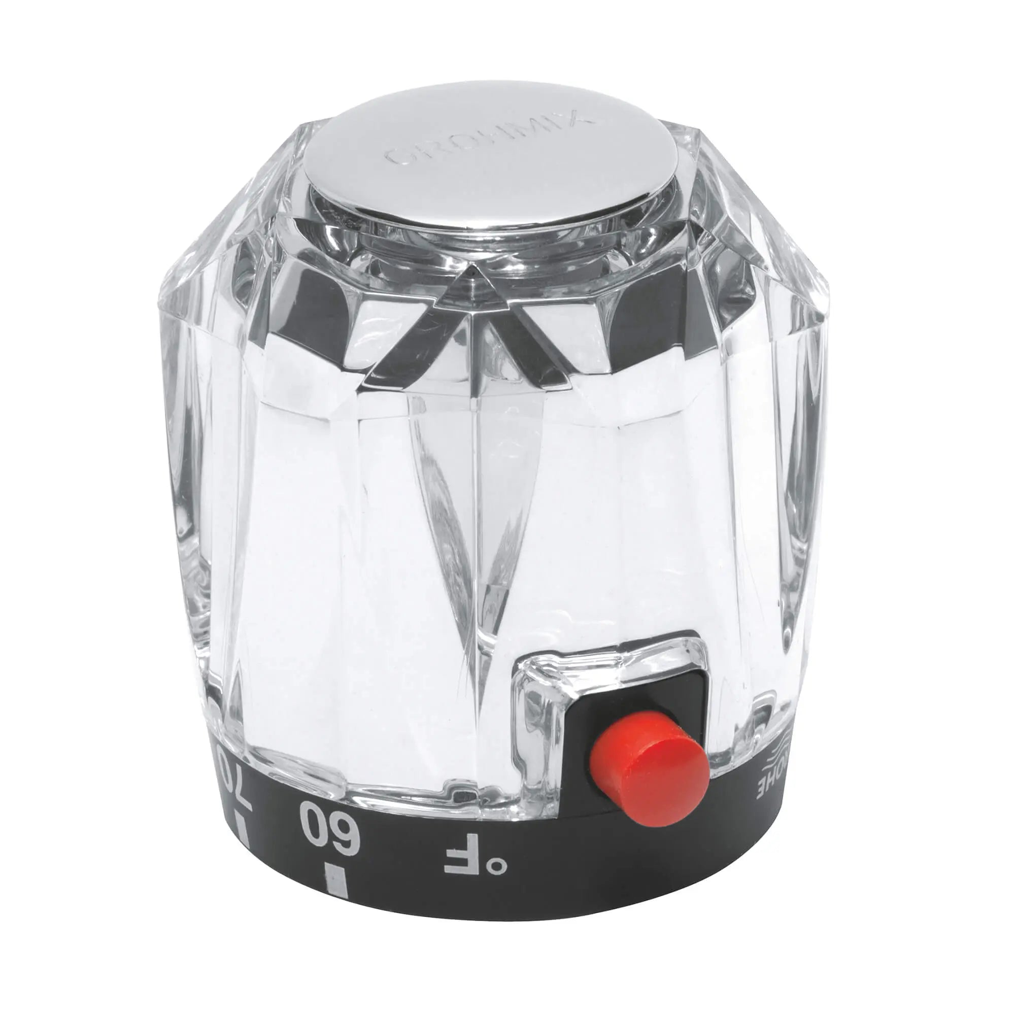 Manette Grohmix, Chrome // CHROME STARLIGHT GROHE // 11828_08350000-temperature-scale-handle-starlight-chrome_0_CDNwebp.webp