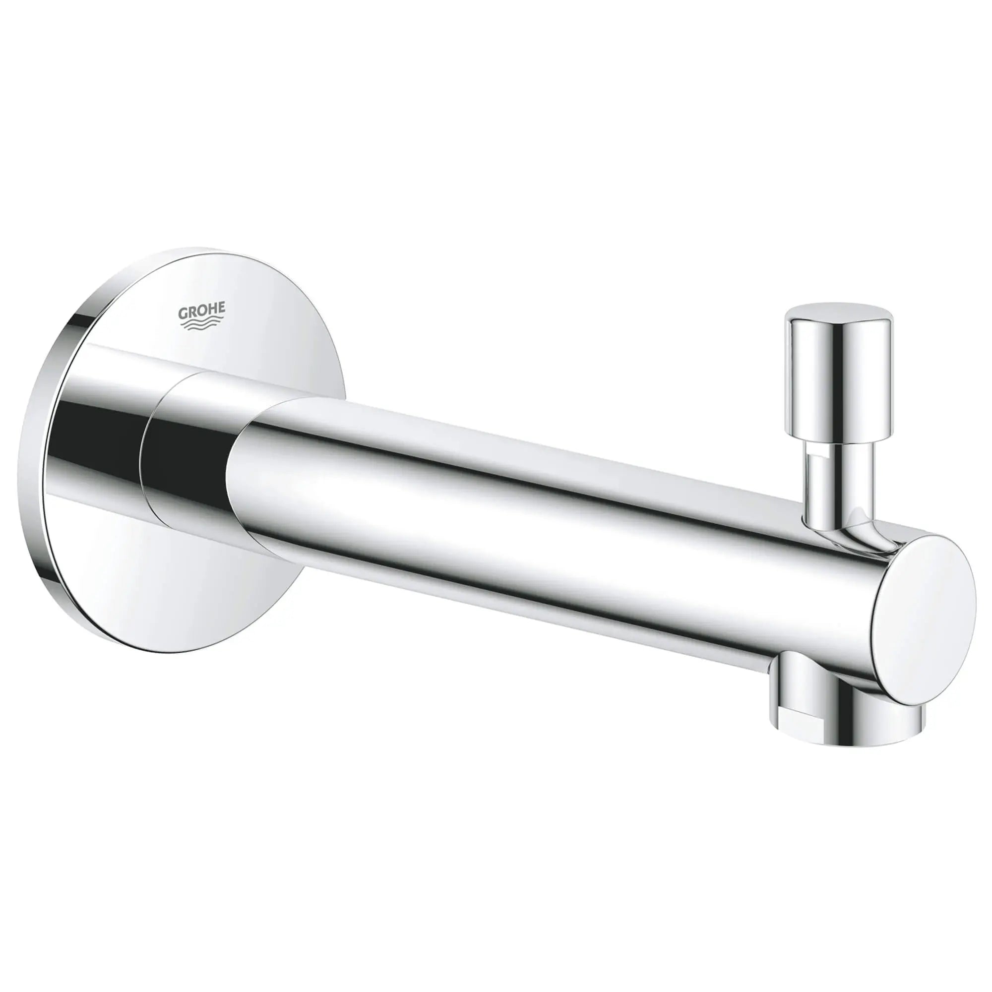 Bec de baignoire de 6 11?16 po avec inverseur // CHROME STARLIGHT GROHE // 12002_13275001-concetto-tub-spout-starlight-chrome_0_CDNwebp.webp