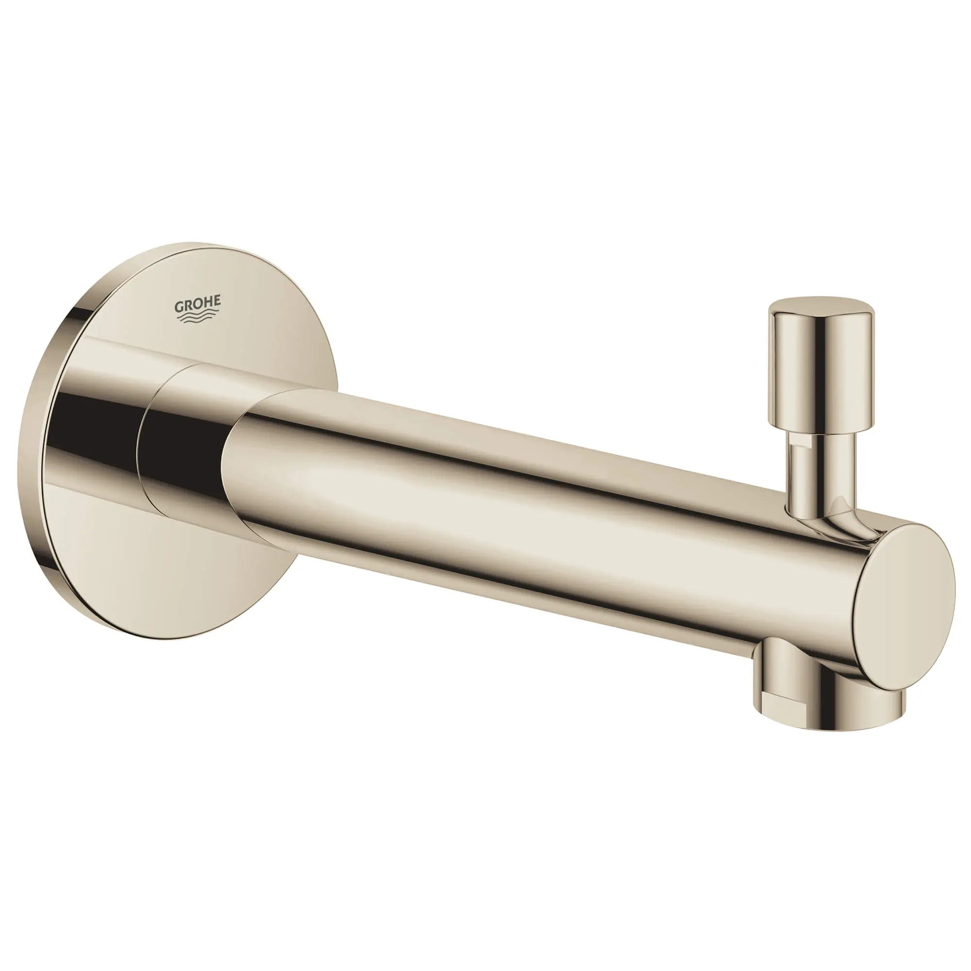 Bec de baignoire de 6 11?16 po avec inverseur // NICKEL POLI  INFINITYFINISH // 12008_13275be1-concetto-tub-spout-polished-nickel_0_CDNwebp.webp