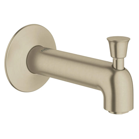 Agira Bec de bain avec inverseur de 5 9/16 po - Nickel brossé InfinityFinish