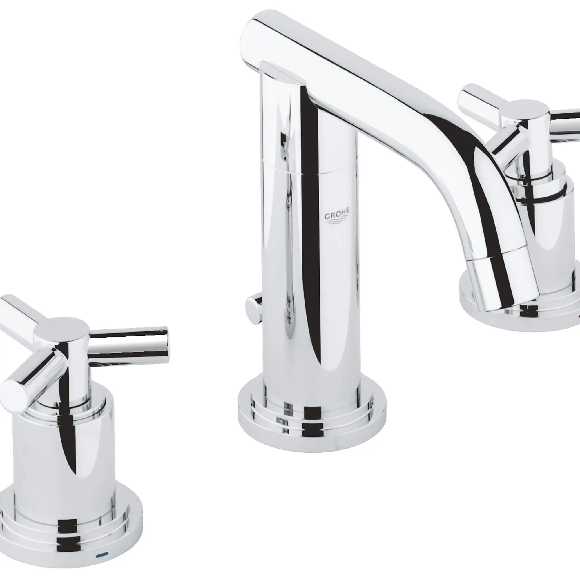 Manettes en croix (la paire) // CHROME STARLIGHT GROHE // 12245_18026000-atrio-trio-spoke-handles-starlight-chrome-11_0_CDNwebp.webp