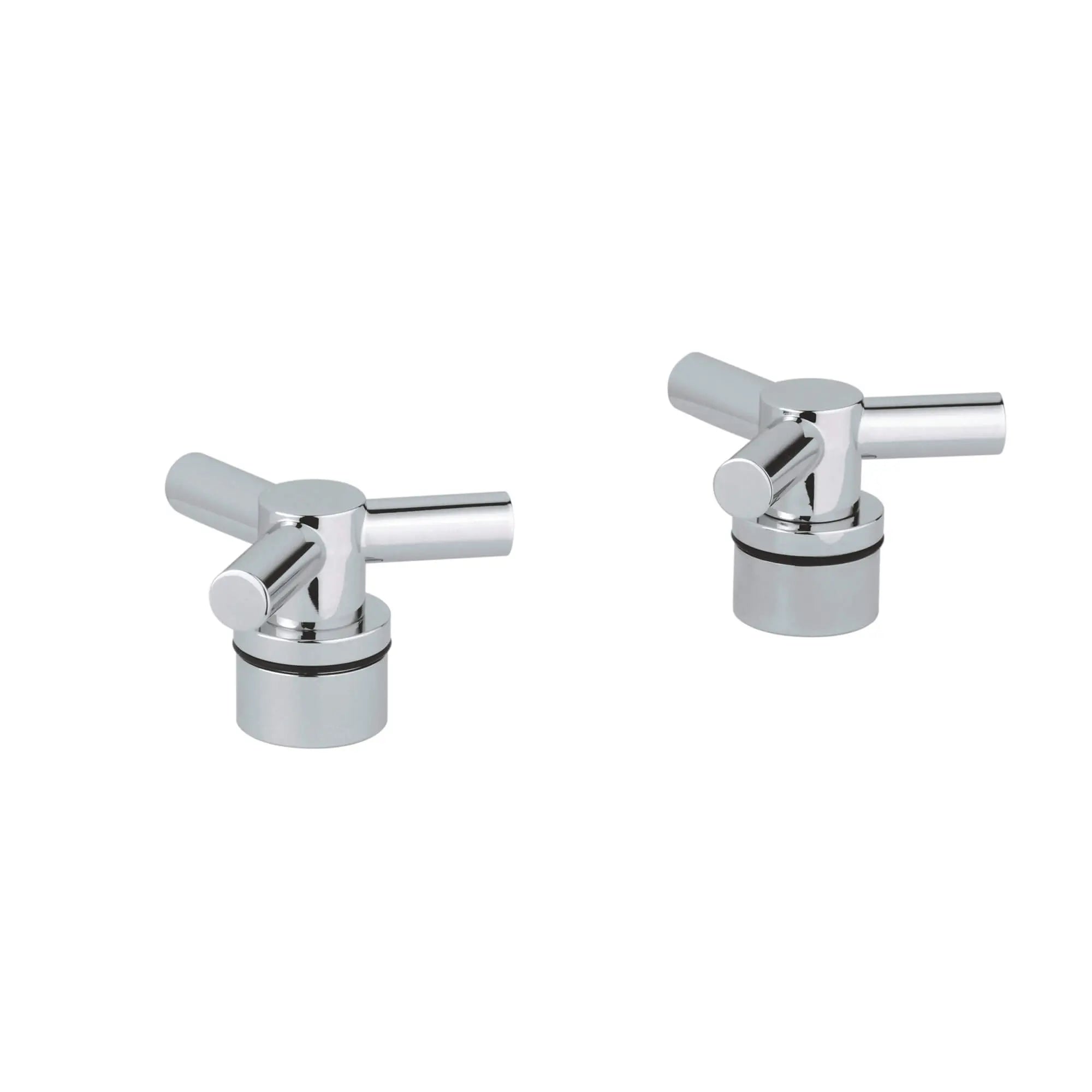 Manettes en croix (la paire) // CHROME STARLIGHT GROHE // 12246_18026000-atrio-trio-spoke-handles-starlight-chrome-2_0_CDNwebp.webp