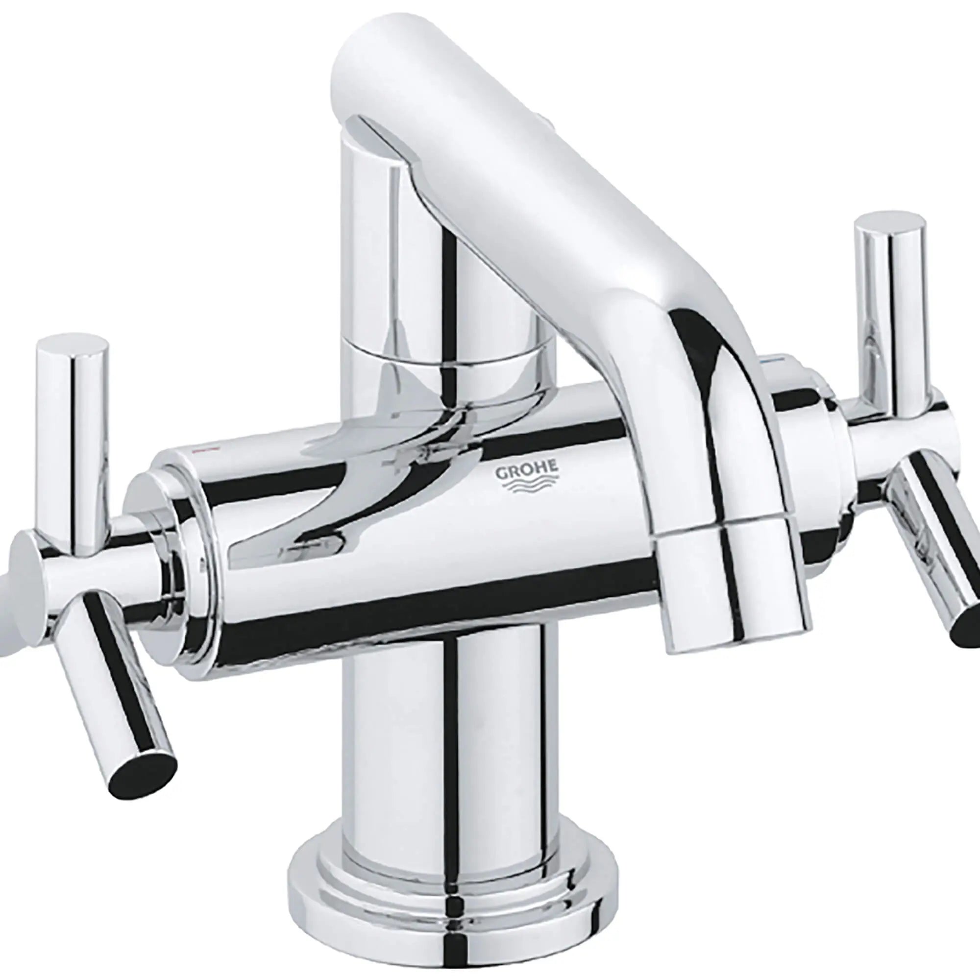 Manettes en croix (la paire) // CHROME STARLIGHT GROHE // 12249_18026000-atrio-trio-spoke-handles-starlight-chrome-5_0_CDNwebp.webp