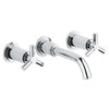 [18026000] Tri-Spoke Handles (Pair) - GROHE StarLight Chrome
