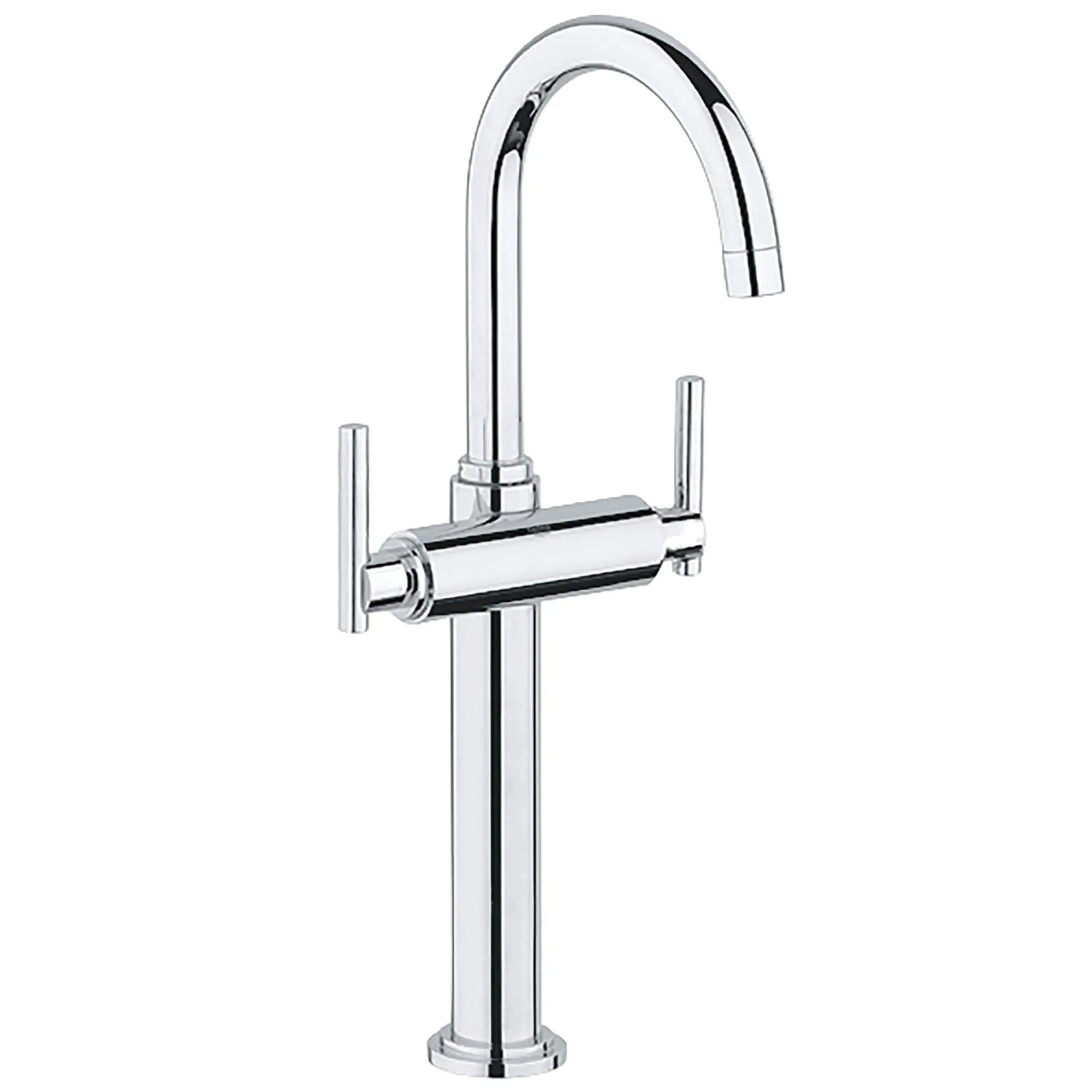 Manettes-leviers (la paire) // CHROME STARLIGHT GROHE // 12281_18027000-atrio-handle-starlight-chrome-6_0_CDNwebp.webp
