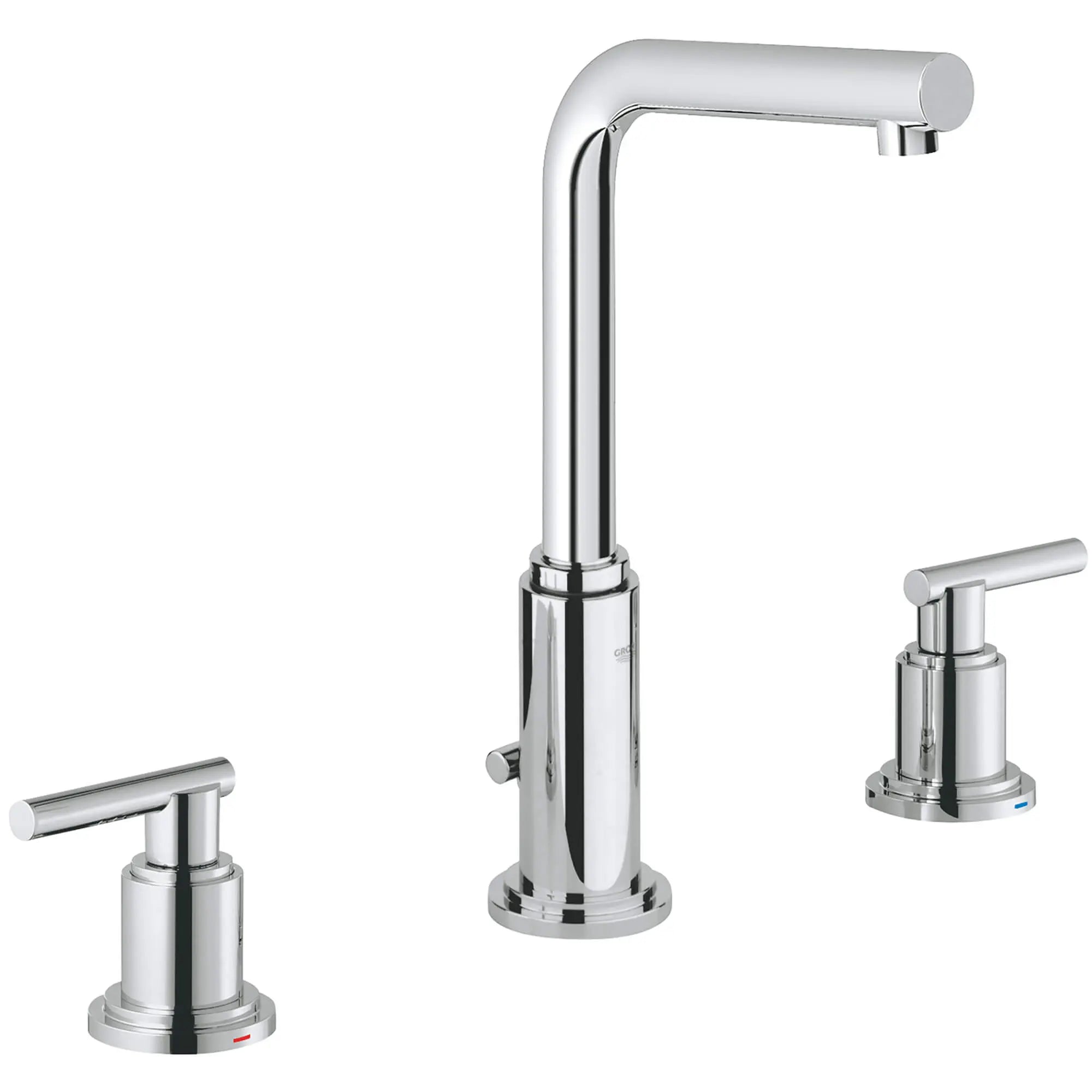 Manettes-leviers (la paire) // CHROME STARLIGHT GROHE // 12283_18027000-atrio-handle-starlight-chrome-8_0_CDNwebp.webp