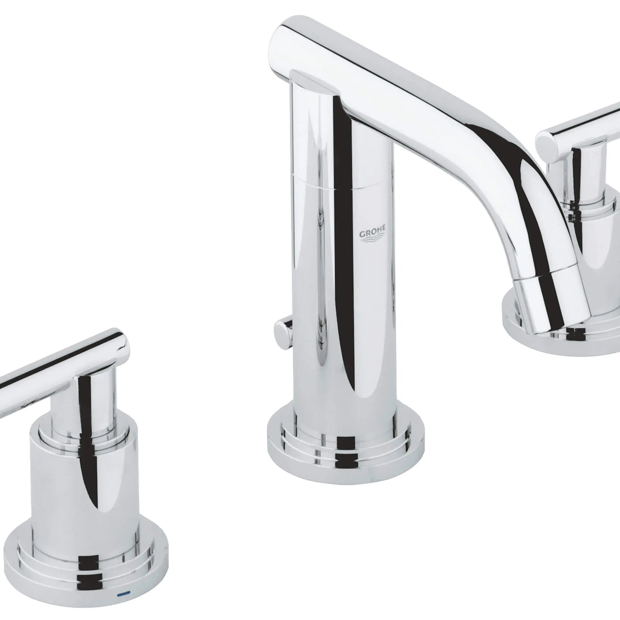 Manettes-leviers (la paire) // CHROME STARLIGHT GROHE // 12284_18027000-atrio-handle-starlight-chrome-9_0_CDNwebp.webp