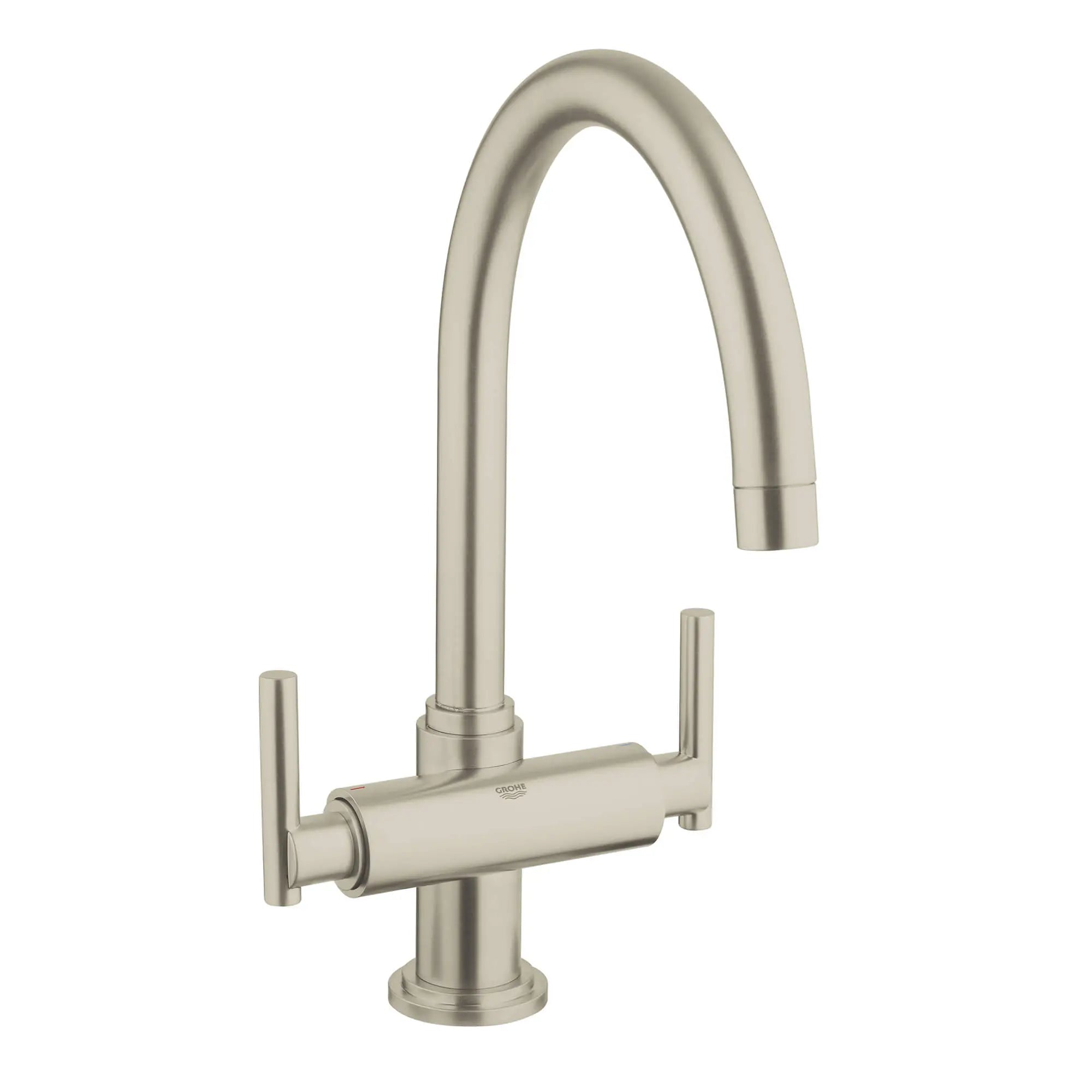 Manettes-leviers (la paire) // BRUSHED NICKEL INFINITYFINISH // 12301_18027en0-atrio-handle-brushed-nickel-infinityfinish_0_CDNwebp.webp