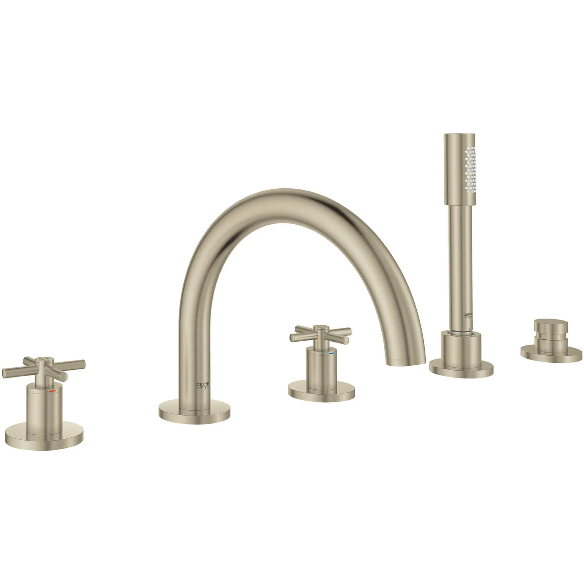 Manettes en croix (la paire) // CHROME STARLIGHT GROHE // 12311_18033003-atrio-cross-handle-bath-starlight-chrome-3_0_CDNwebp.webp