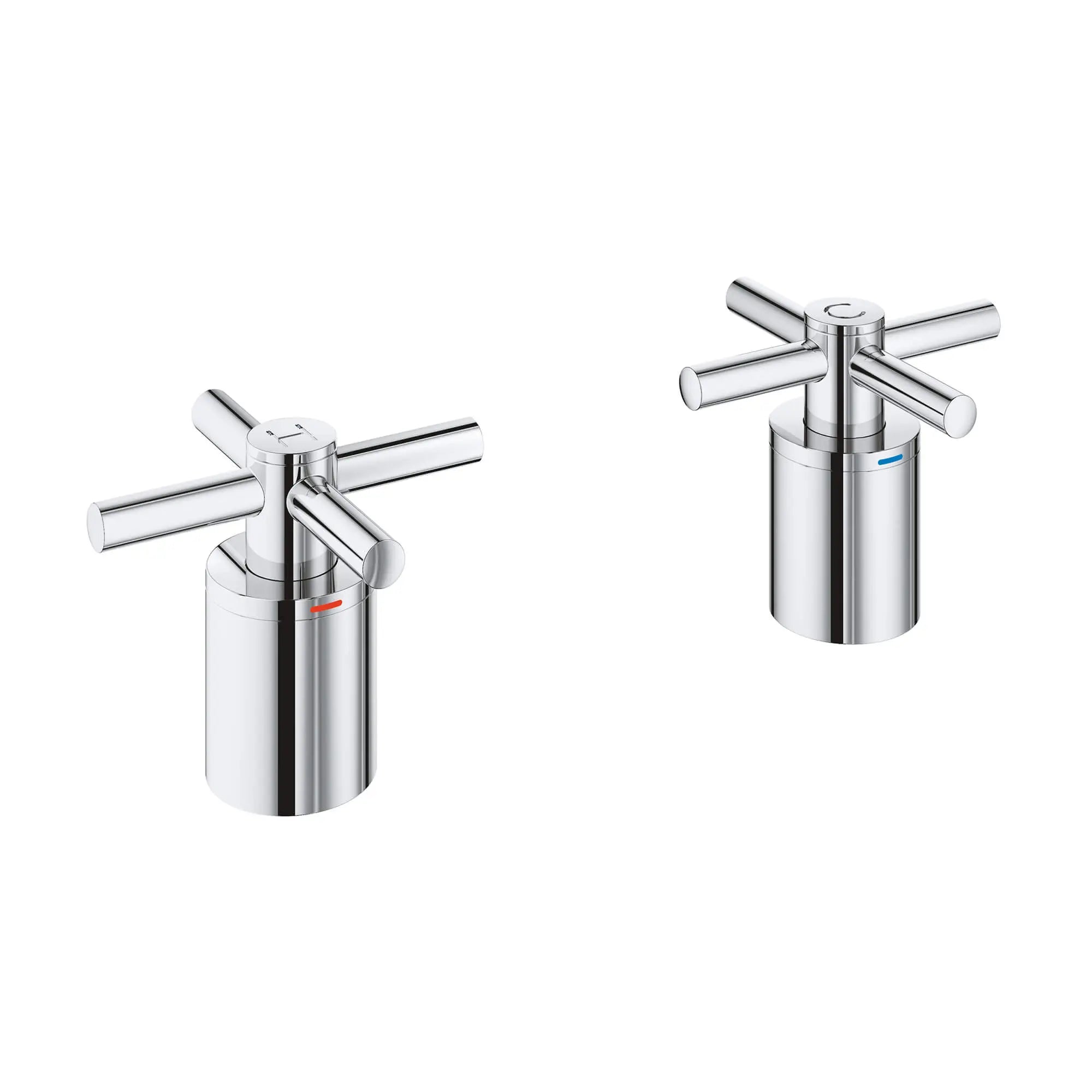 Manettes en croix (la paire) // CHROME STARLIGHT GROHE // 12312_18033003-atrio-cross-handle-bath-starlight-chrome-2_0_CDNwebp.webp
