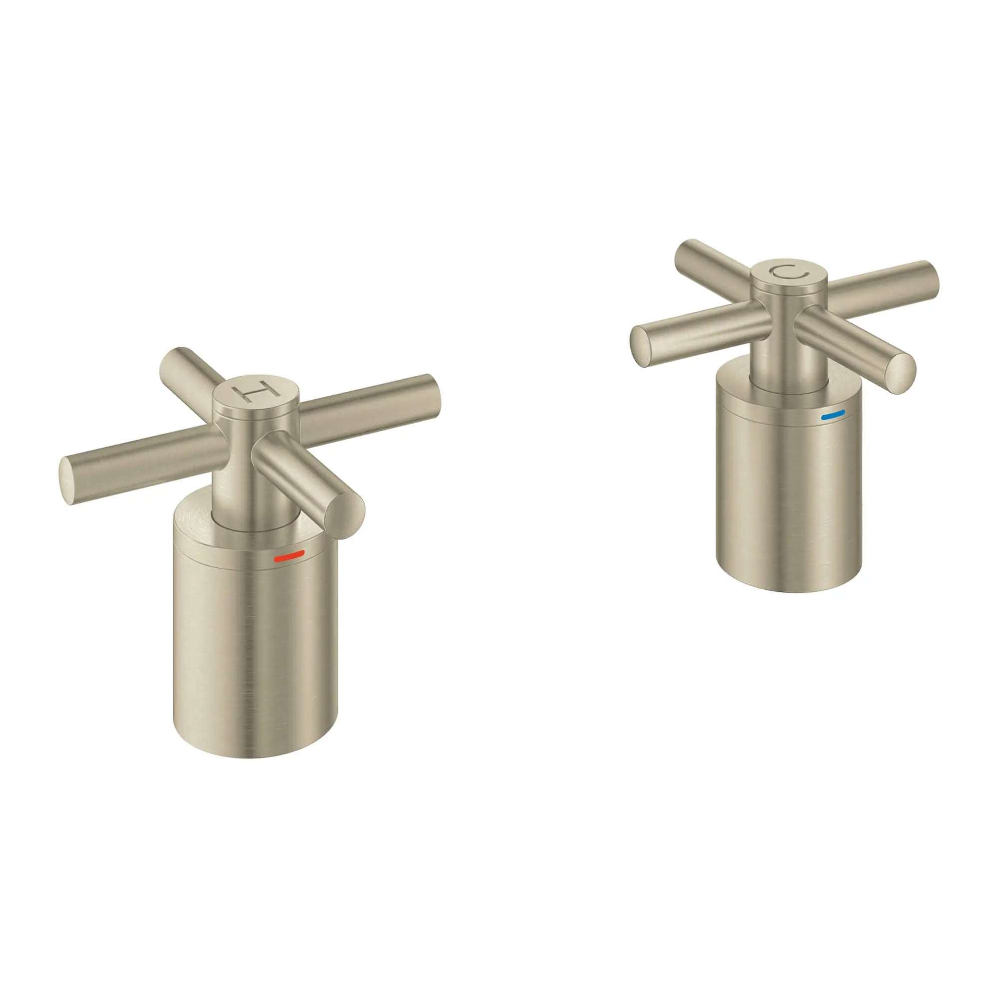 Manettes en croix (la paire) // NICKEL BROSSÉ INFINITYFINISH // 12315_18033en3-atrio-cross-handle-bath-brushed-nickel-infinityfinish-2_0_CDNwebp.webp