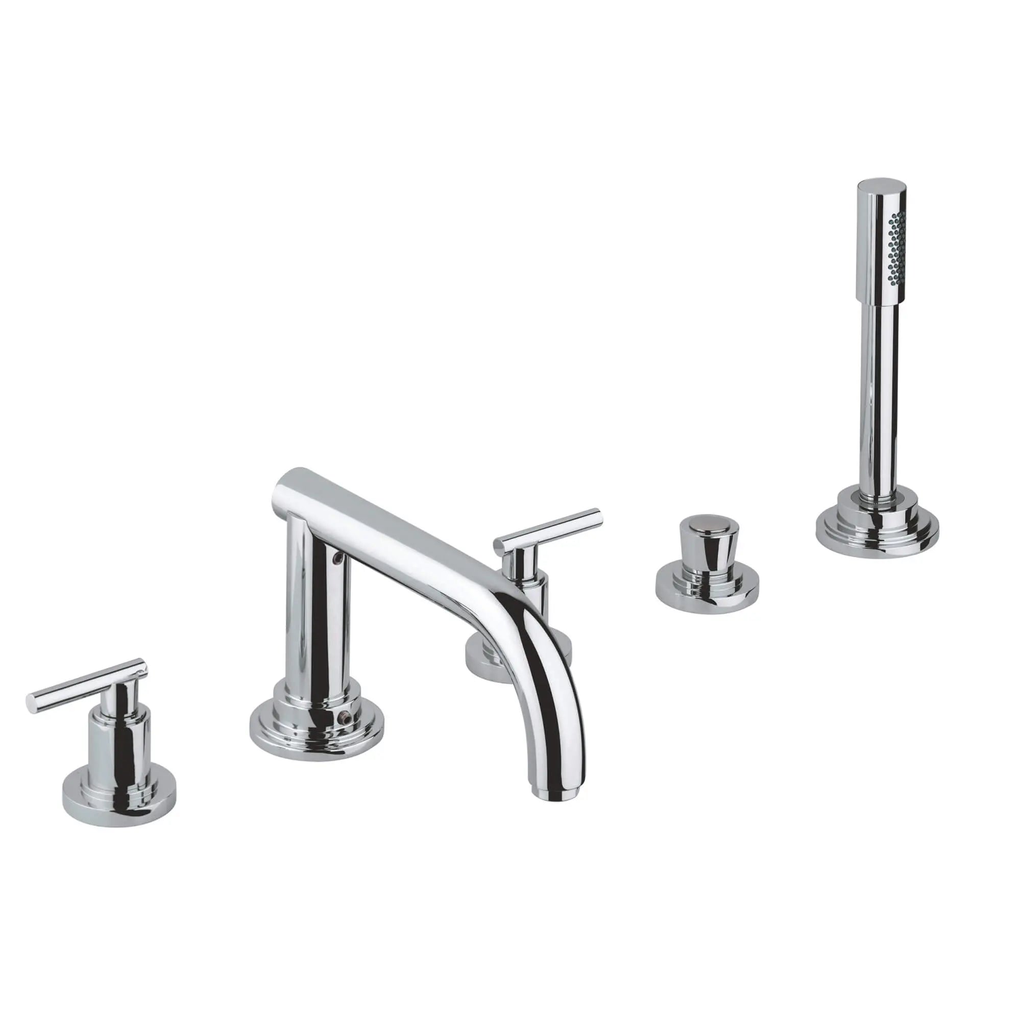 Manettes-leviers (la paire) // CHROME STARLIGHT GROHE // 12317_18034000-atrio-handle-starlight-chrome-3_0_CDNwebp.webp