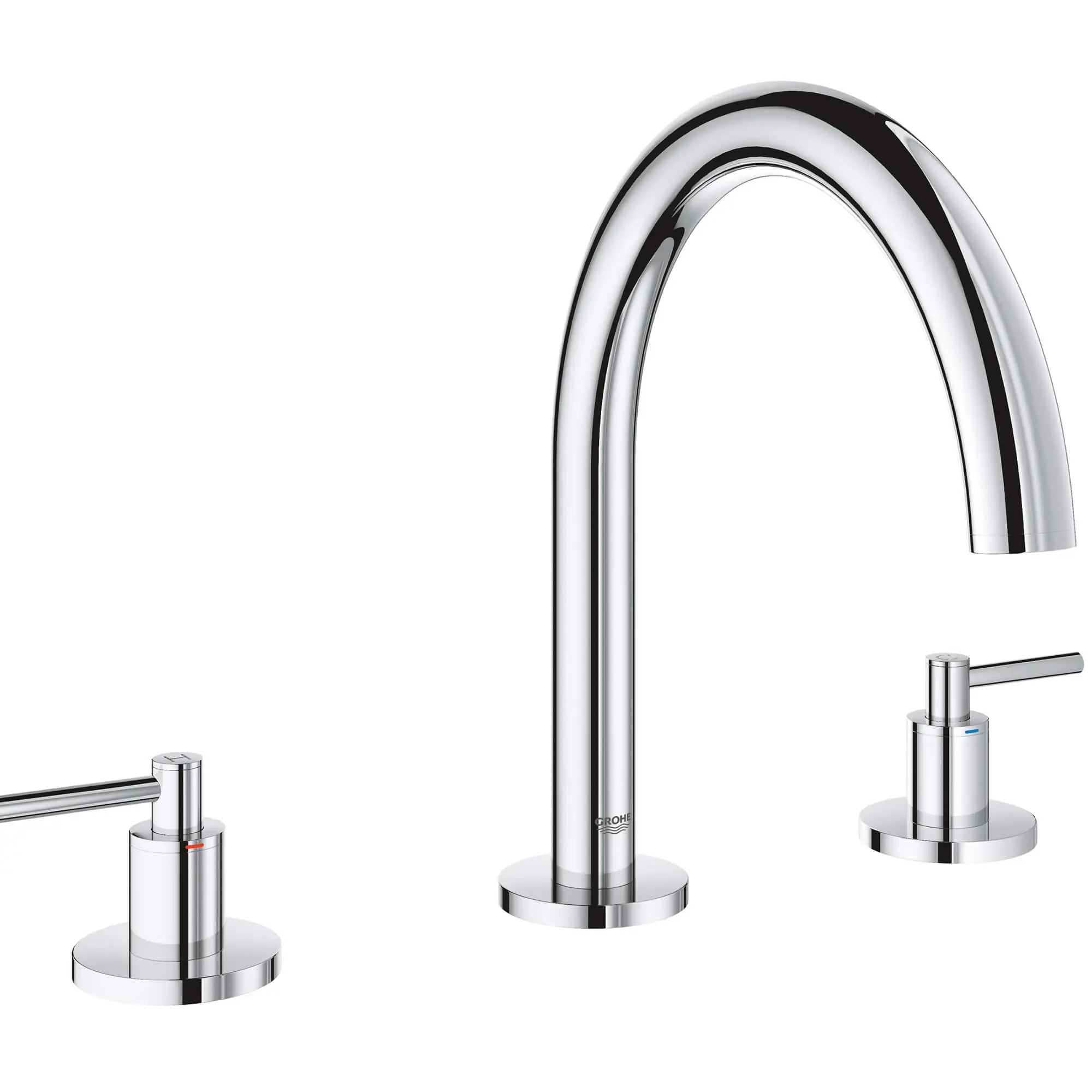 Manettes-leviers (la paire) // CHROME STARLIGHT GROHE // 12324_18034003-atrio-lever-handle-bath-starlight-chrome_0_CDNwebp.webp