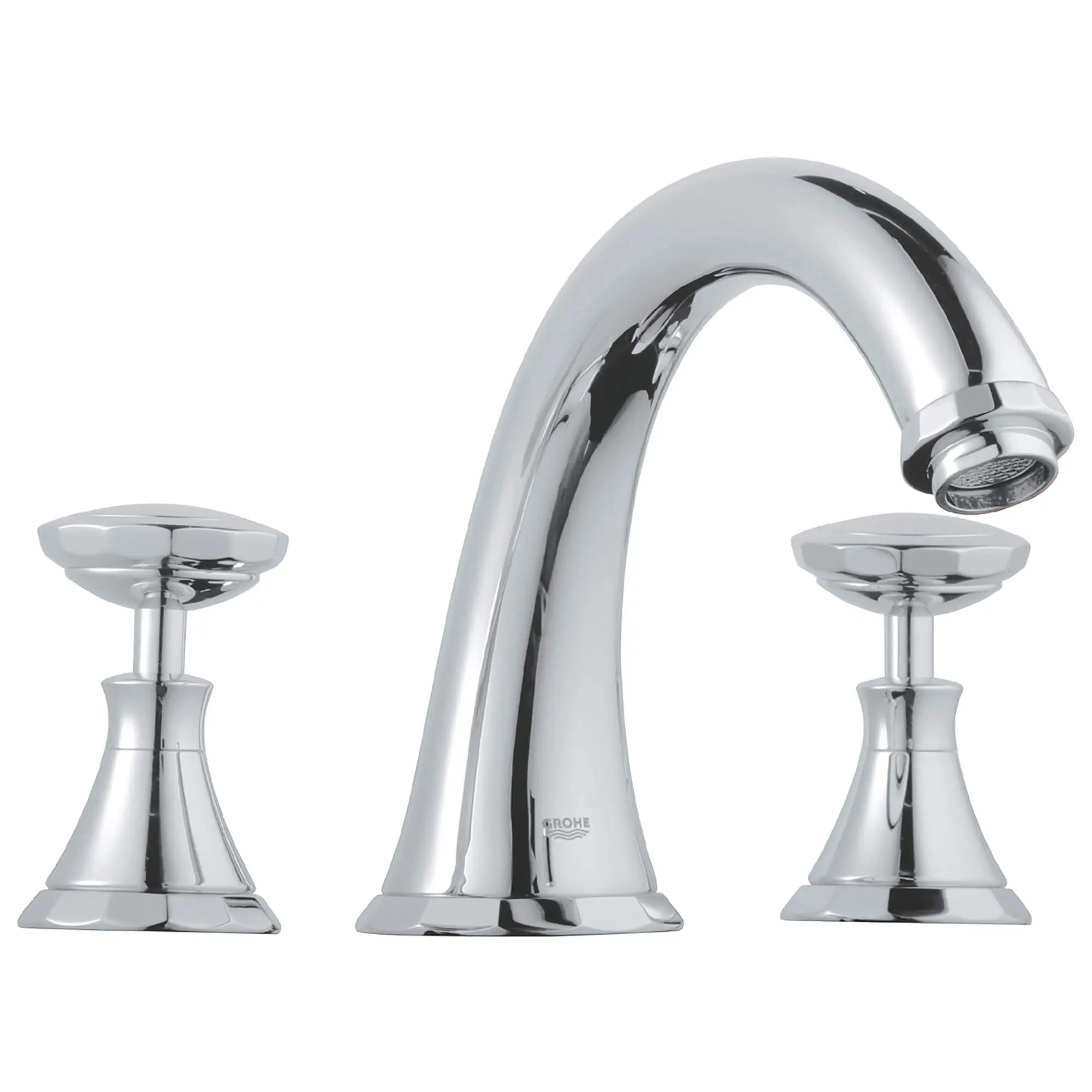Kensington Manettes en cristal Swarovski (la paire) // CHROME STARLIGHT GROHE // 12354_18086000-kensington-round-handle-starlight-chrome-5_0_CDNwebp.webp