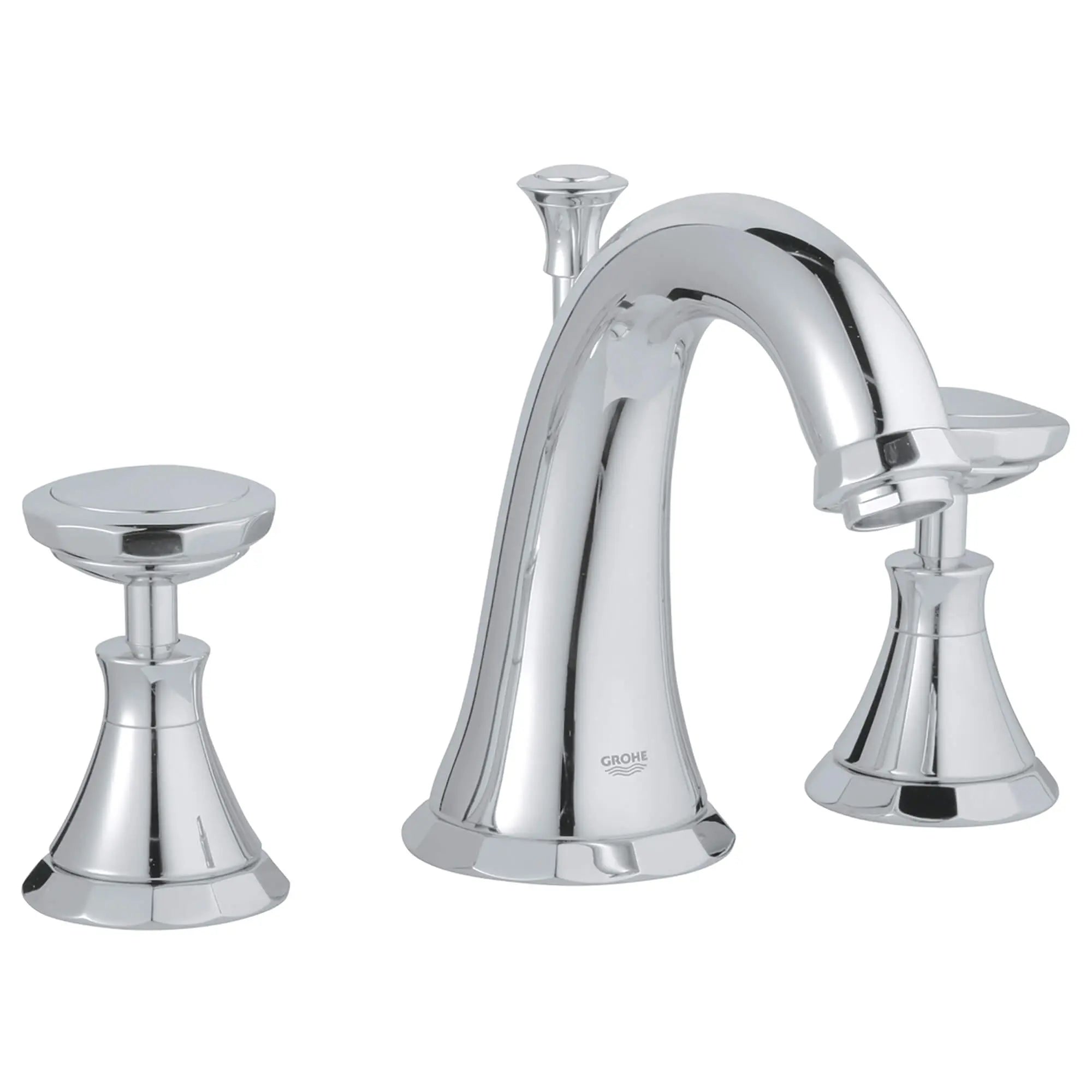 Kensington Manettes en cristal Swarovski (la paire) // CHROME STARLIGHT GROHE // 12355_18086000-kensington-round-handle-starlight-chrome-6_0_CDNwebp.webp