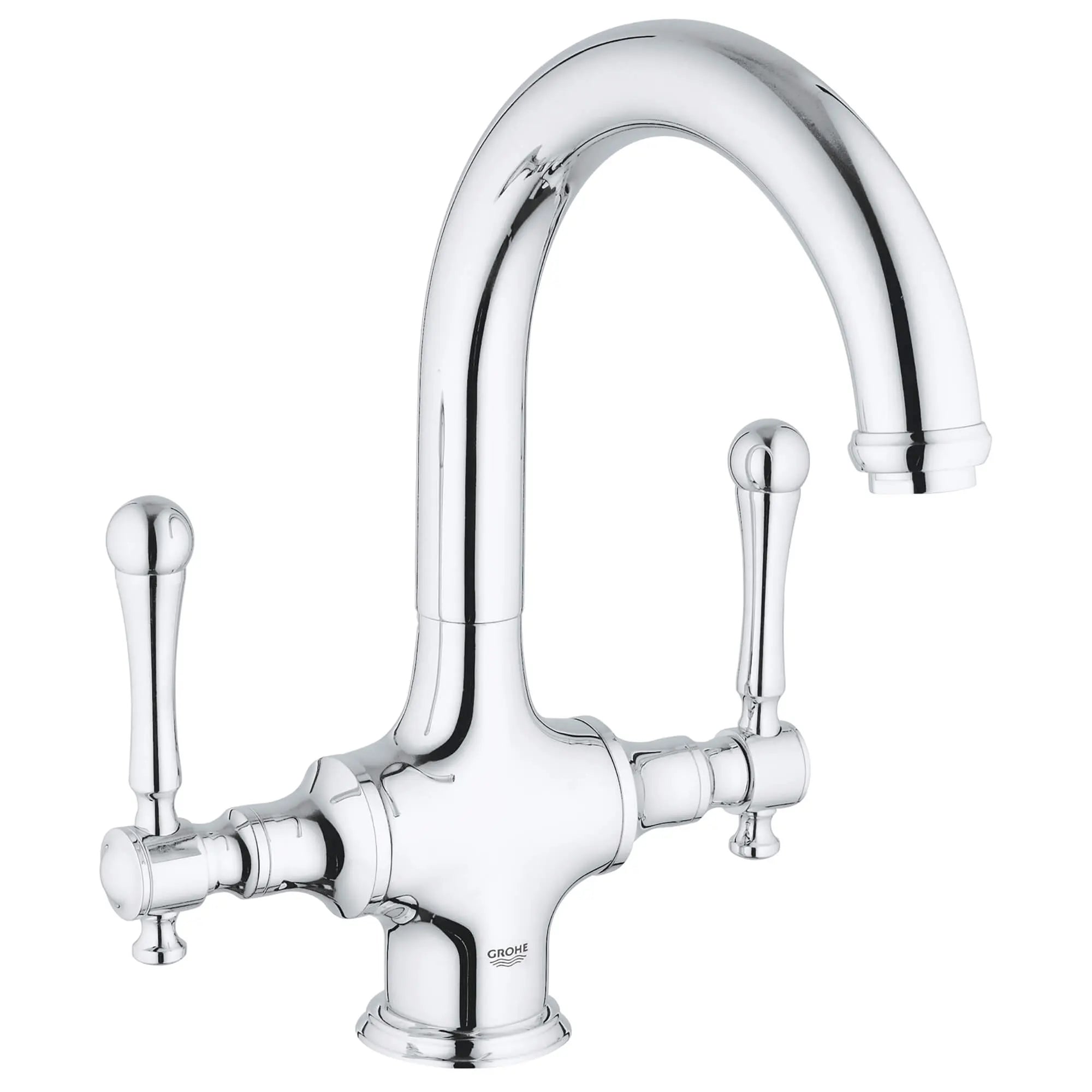 Poignée Levier Bridgeford // CHROME STARLIGHT GROHE // 12377_18173000-bridgeford-lever-handle-starlight-chrome_0_CDNwebp.webp