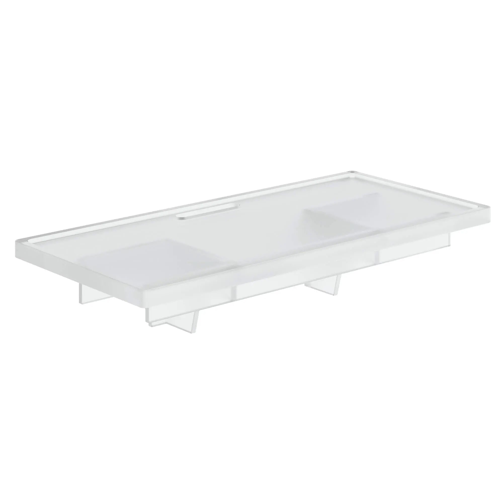 Tablette GROHE EasyReach // CHROME STARLIGHT GROHE // 12386_18700000-grohtherm-cube-grohe-easyreach-tray-davinci-satin-white_0_CDNwebp.webp