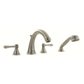 [18734EN0] Lever Handles, Pair - Polished Brass