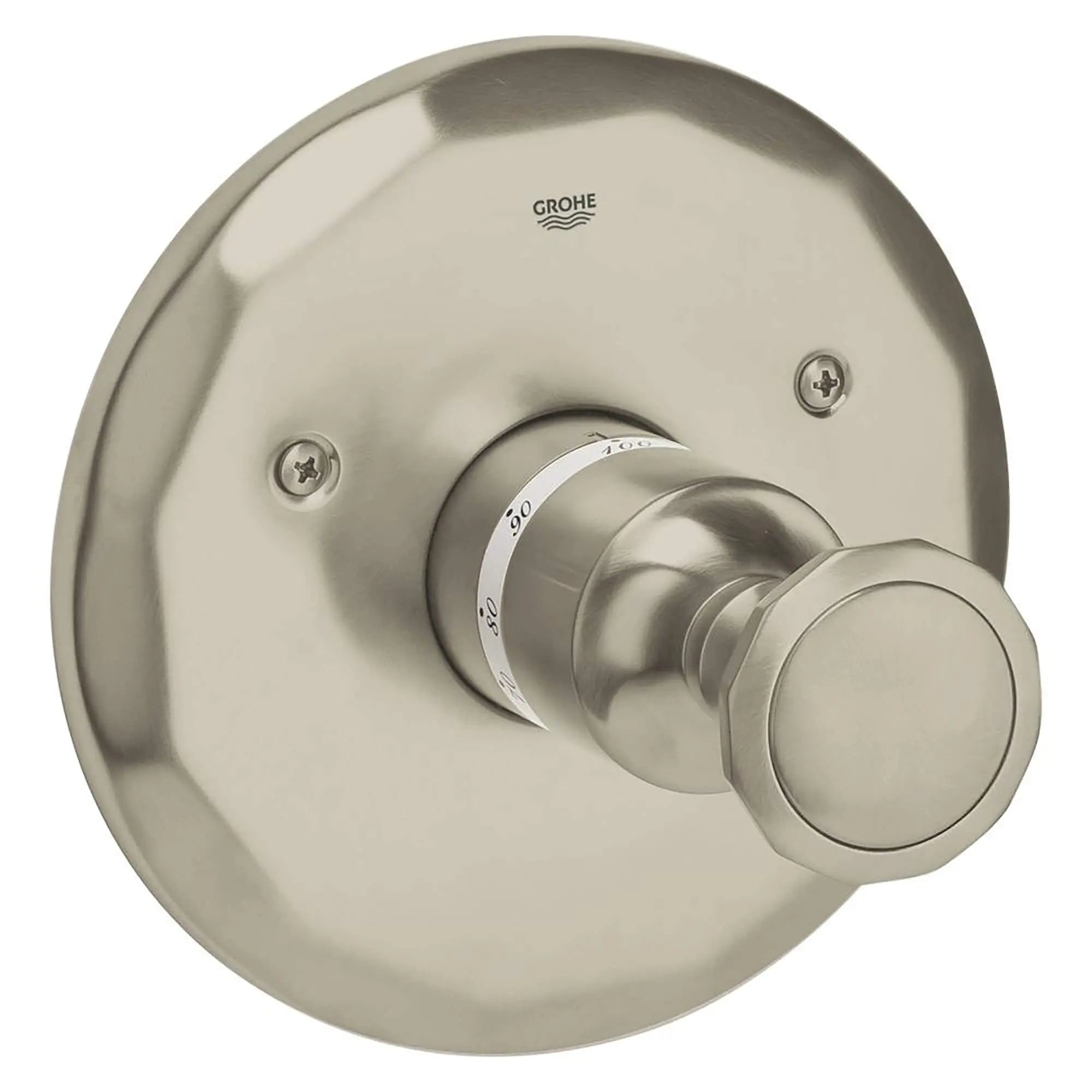 Kensington Garniture de valve thermostatique // NICKEL BROSSÉ INFINITYFINISH // 12569_19265EN0-Kensington-Thermostat_Trim_0_CDNwebp.webp