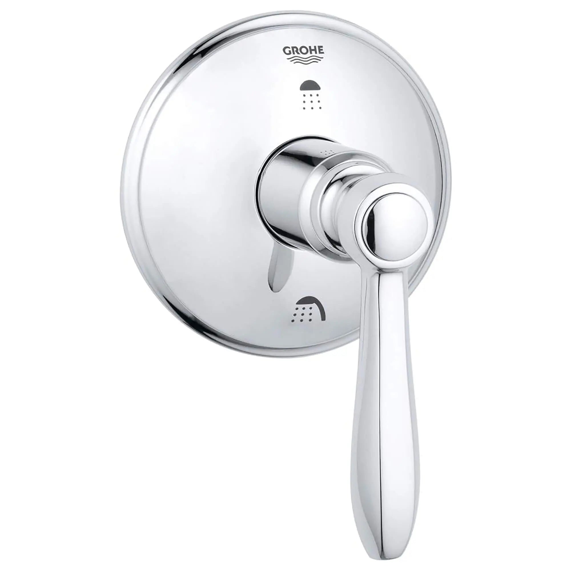 Inverseur 2 voies // CHROME STARLIGHT GROHE // 12617_19318000-Somerset-2-Way_Diverter_0_CDNwebp.webp