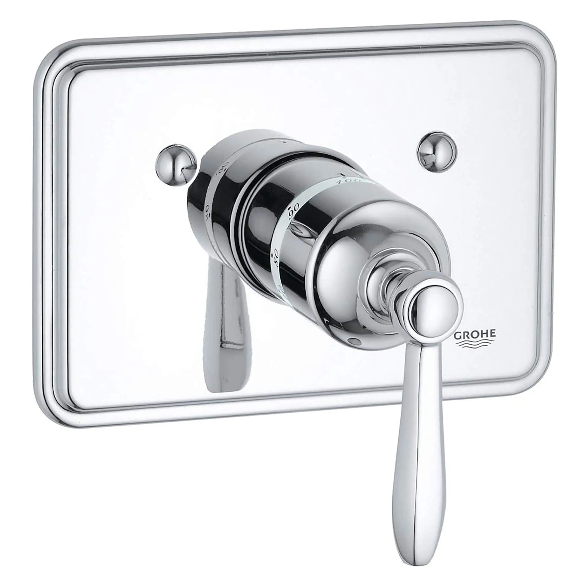 Facade de Mitigeur thermostatique // CHROME STARLIGHT GROHE // 12620_19320000-Somerset-Thermostat_Trim_0_CDNwebp.webp