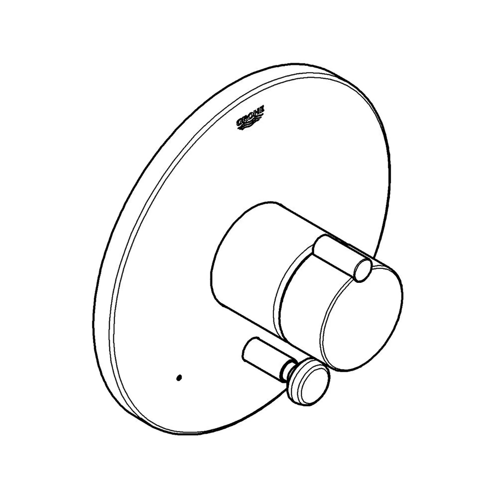 Garniture pour robinet à pression équilibrée // NICKEL BROSSÉ INFINITYFINISH // 12706_19493EN0-Tenso-Pressure_Balance_Valve_Trim_0_CDNwebp.webp