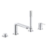 [19577001] 4-Hole Single-Handle Deck Mount Roman Tub Faucet with 1.75 GPM (6.6 L/min) Hand Shower - GROHE StarLight Chrome