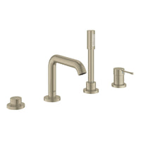 [19578EN1] 4-Hole Single-Handle Deck Mount Roman Tub Faucet with 2.0 GPM Hand Shower - GROHE StarLight Chrome