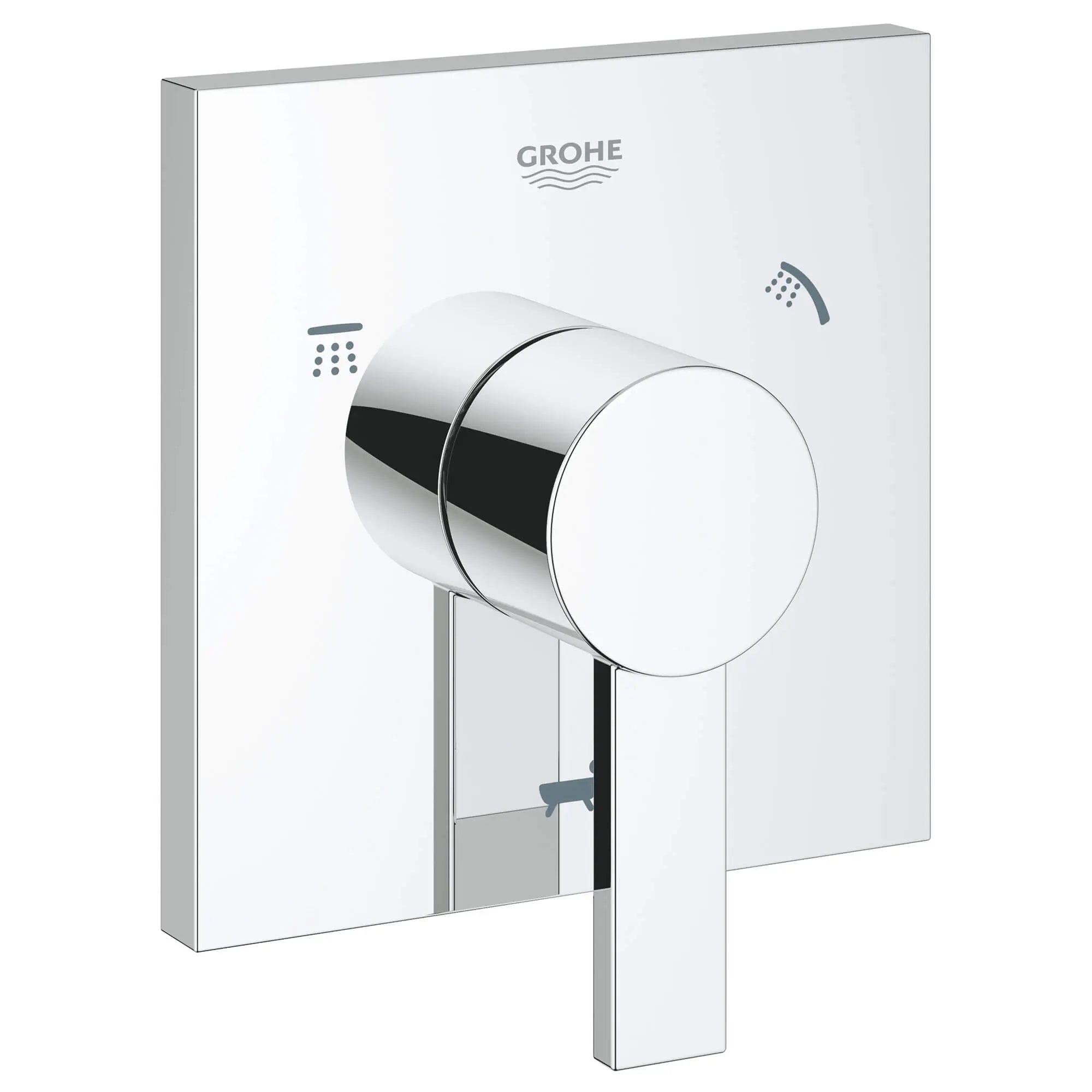 GROHE Allure Garniture de soupape de commande de débit // CHROME STARLIGHT GROHE // 12726_19591000-allure-3-way-diverter-trim-starlight-chrome_0_CDNwebp.webp