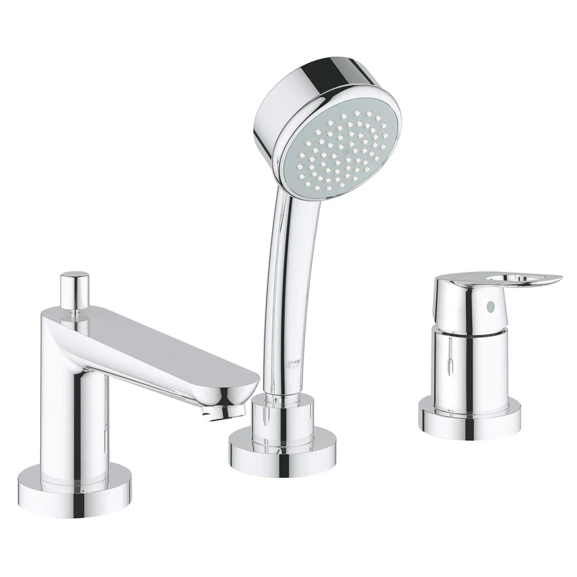 Robinet de bain avec douchette // CHROME STARLIGHT GROHE // 12727_19592000-bauloop-roman-bathtub-faucet-starlight-chrome_0_CDNwebp.webp