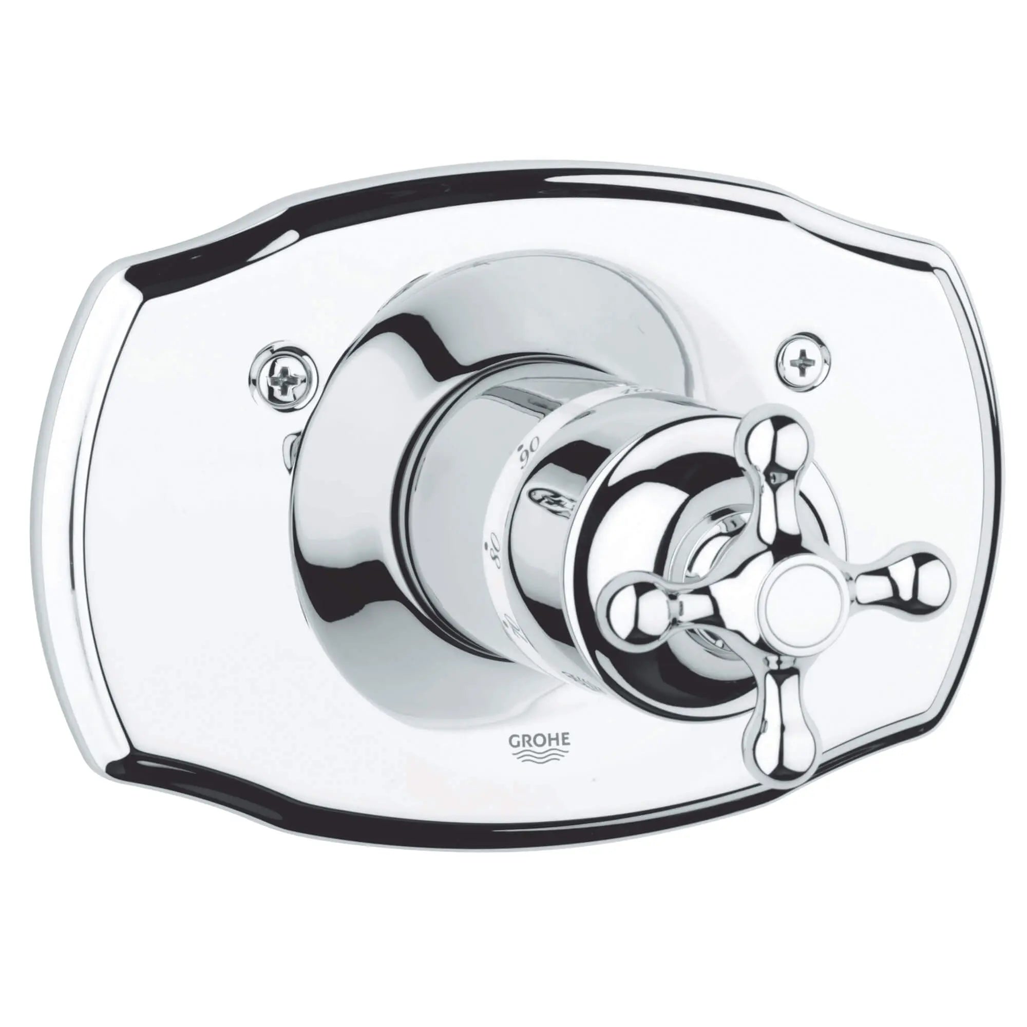 Seabury Garniture de valve thermostatique // CHROME STARLIGHT GROHE // 12731_19612000-seabury-thermostat-trim-starlight-chrome_0_CDNwebp.webp