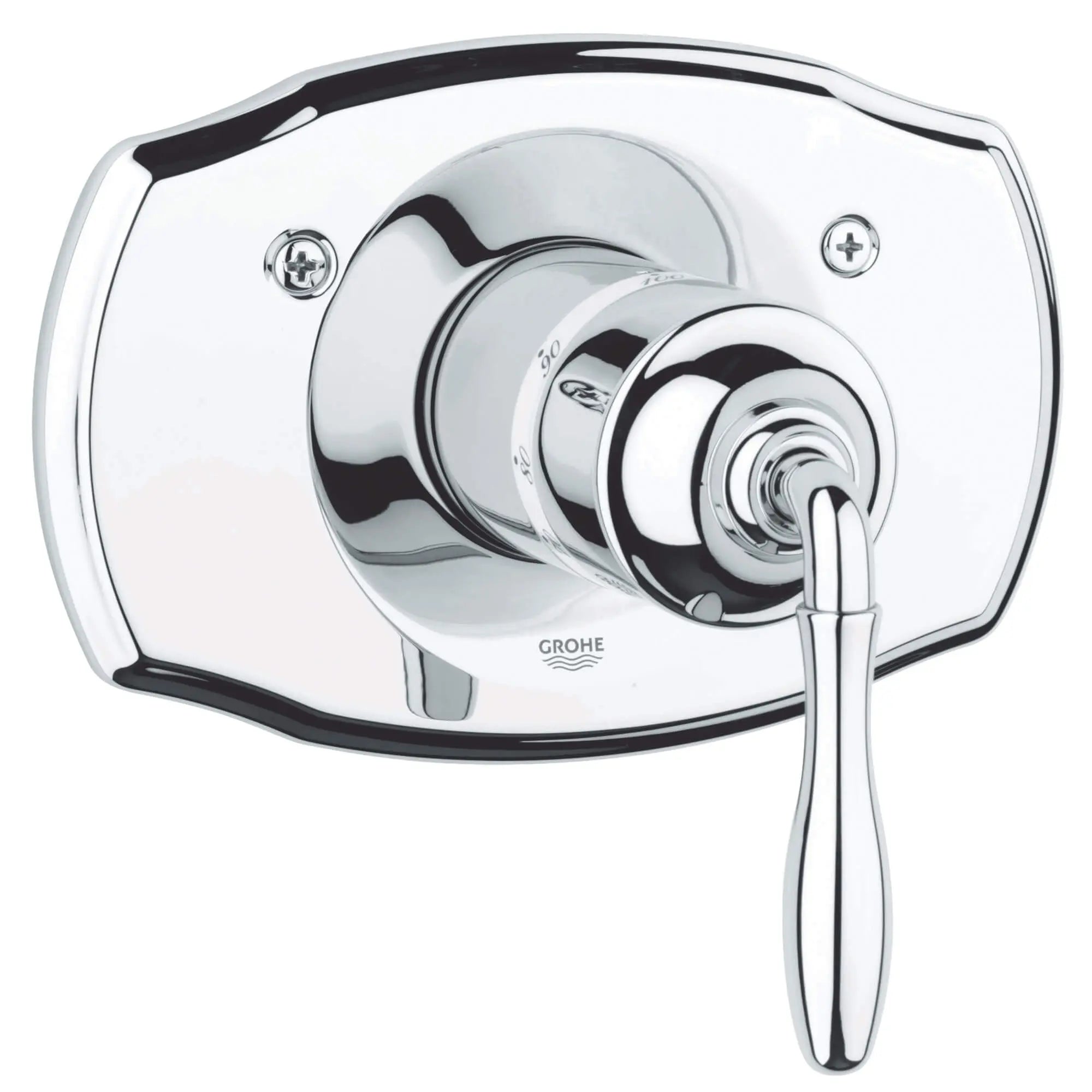 Seabury Garniture de valve thermostatique // CHROME STARLIGHT GROHE // 12734_19614000-seabury-thermostat-trim-starlight-chrome_0_CDNwebp.webp