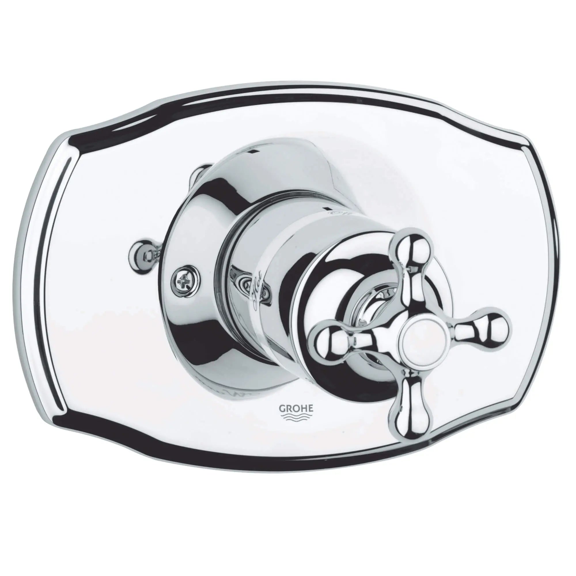 Seabury Garniture d’obturateur régulateur de pression // CHROME STARLIGHT GROHE // 12802_19707000-seabury-pressure-balance-valve-trim-starlight-chrome_0_CDNwebp.webp