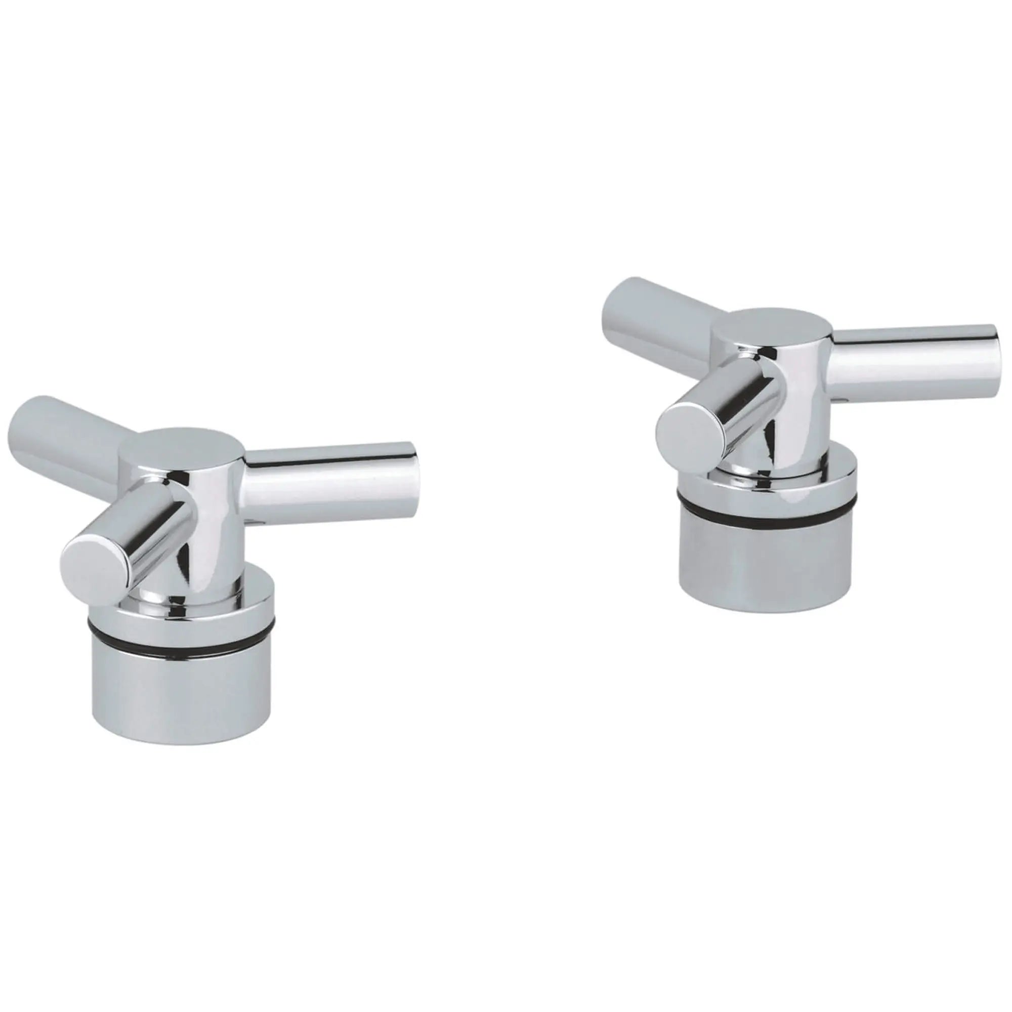 Manettes en croix (la paire) // CHROME STARLIGHT GROHE // 12829_18033000-atrio-faucet-handle-starlight-chrome_0_CDNwebp.webp