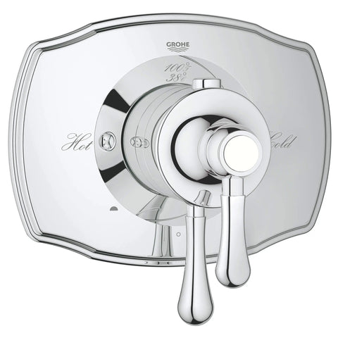 GrohFlex Authentic Garniture de valve thermostatique à fonction simple avec module de contrôle - Chrome StarLight GROHE