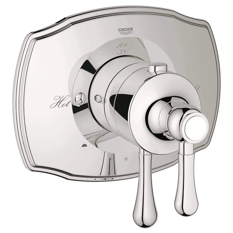 GrohFlex Authentic Garniture de valve thermostatique à fonction simple avec module de contrôle - Nickel poli  InfinityFinish