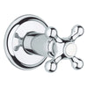 [19827000] Volume Control Valve Trim with Cross Handle - GROHE StarLight Chrome