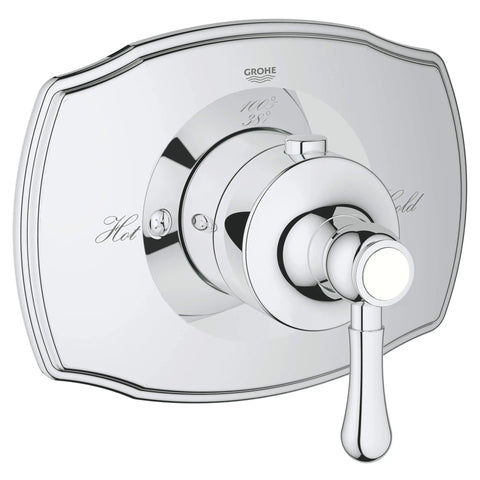 GrohFlex Authentic Garniture de valve thermostatique pour douche personnalisée avec module de contrôle - Chrome StarLight GROHE