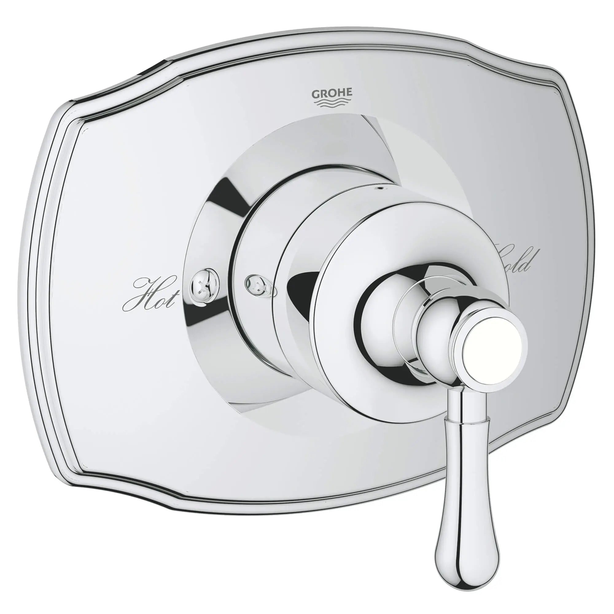 GrohFlex Authentic Garniture d’obturateur régulateur de pression à fonction simple avec module de contrôle // CHROME STARLIGHT GROHE // 12890_19843000-grohtherm-2000-authentic-single-function-valve-trim-kit-with-control-module-starlight-chrome_0_CDNwebp.webp