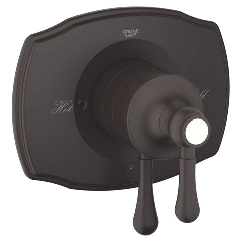 GrohFlex Authentic Garniture d’obturateur régulateur de pression à fonction double avec module de contrôle - Bronze huilé