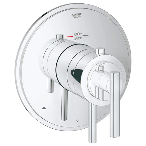 GrohFlex Timeless Garniture de valve thermostatique à fonction double avec module de contrôle - Chrome StarLight GROHE