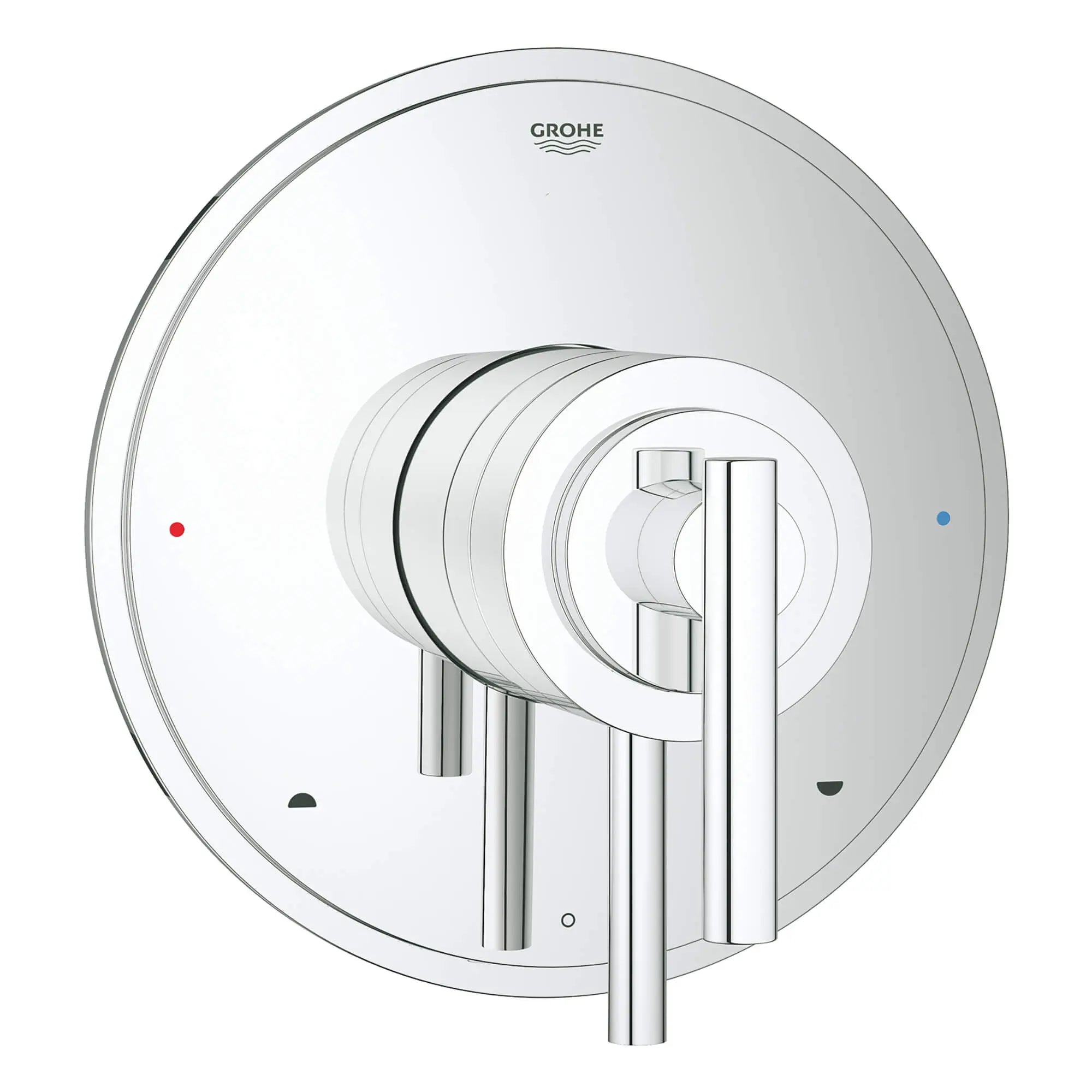 GrohFlex Timeless Garniture d’obturateur régulateur de pression à fonction double avec module de contrôle // CHROME STARLIGHT GROHE // 12922_19867000-atrio-dual-function-pressure-balance-trim-with-control-module-starlight-chrome_0_CDNwebp.webp