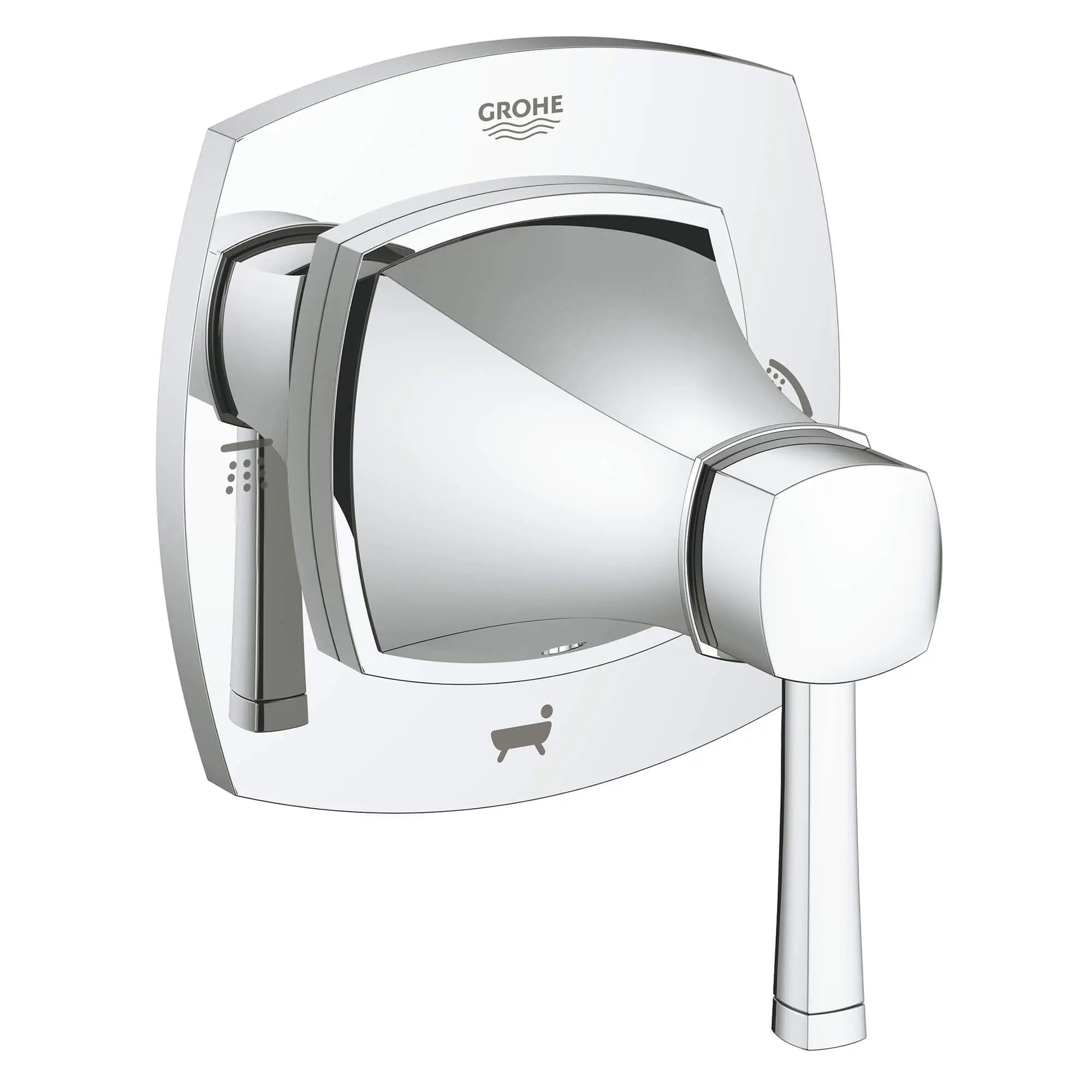 Grandera Garniture d’inverseur à 3 voies // CHROME STARLIGHT GROHE // 12994_19942000-grandera-3-way-diverter-trim-starlight-chrome_0_CDNwebp.webp