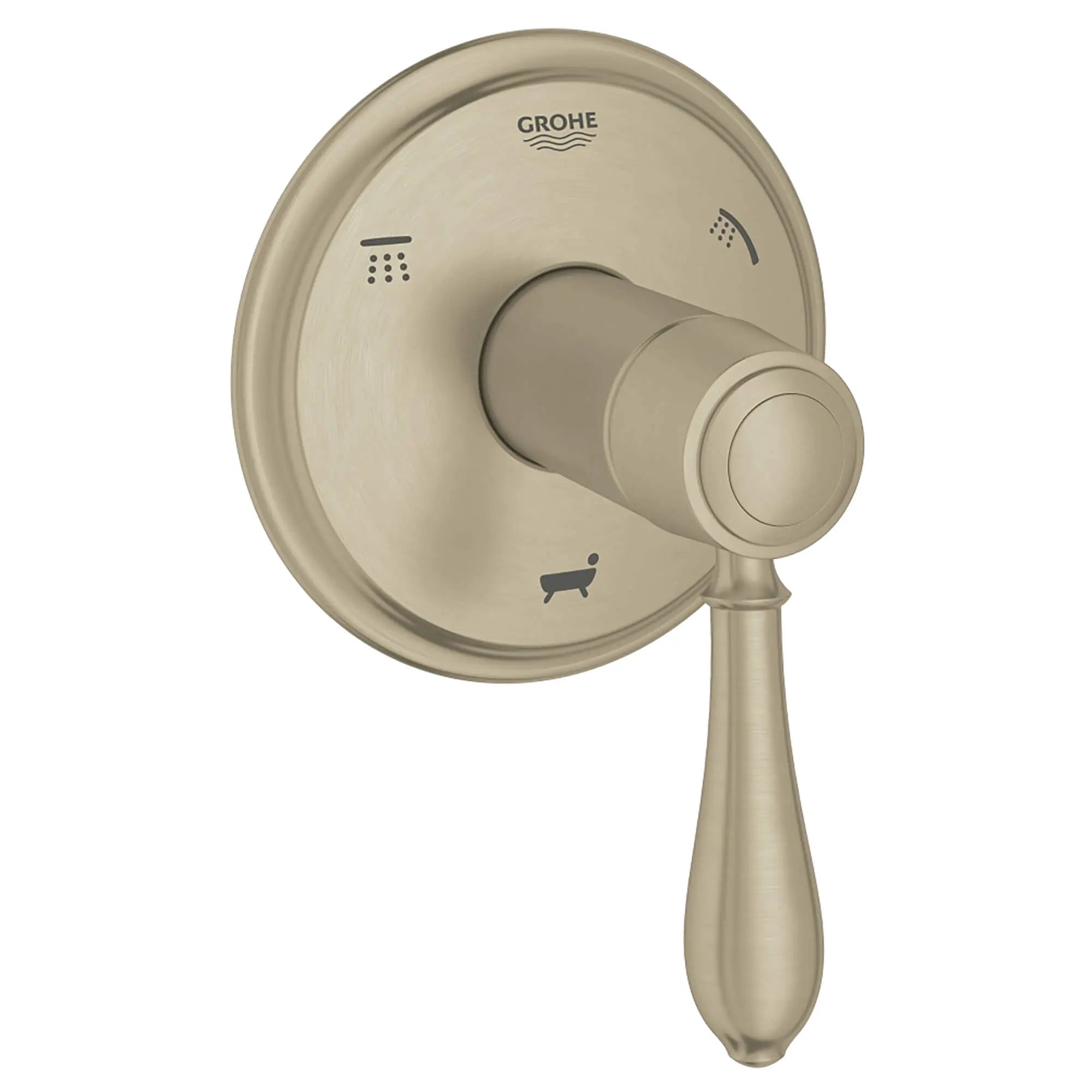 Fairborn Garniture d’inverseur à 3 voies // NICKEL BROSSÉ INFINITYFINISH // 13016_19955EN1-Fairborn-3-Way_Diverter_Trim_0_CDNwebp.webp