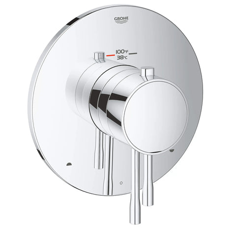 GrohFlex Essence Garniture de valve thermostatique à fonction double avec module de contrôle - Chrome StarLight GROHE