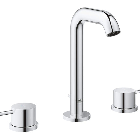 Robinet de salle de bain espacé 8 po à deux poignées de taille moyenne - Chrome StarLight GROHE