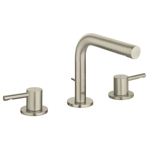 Robinetterie 3-trous pour lavabo Taille S - Nickel brossé InfinityFinish